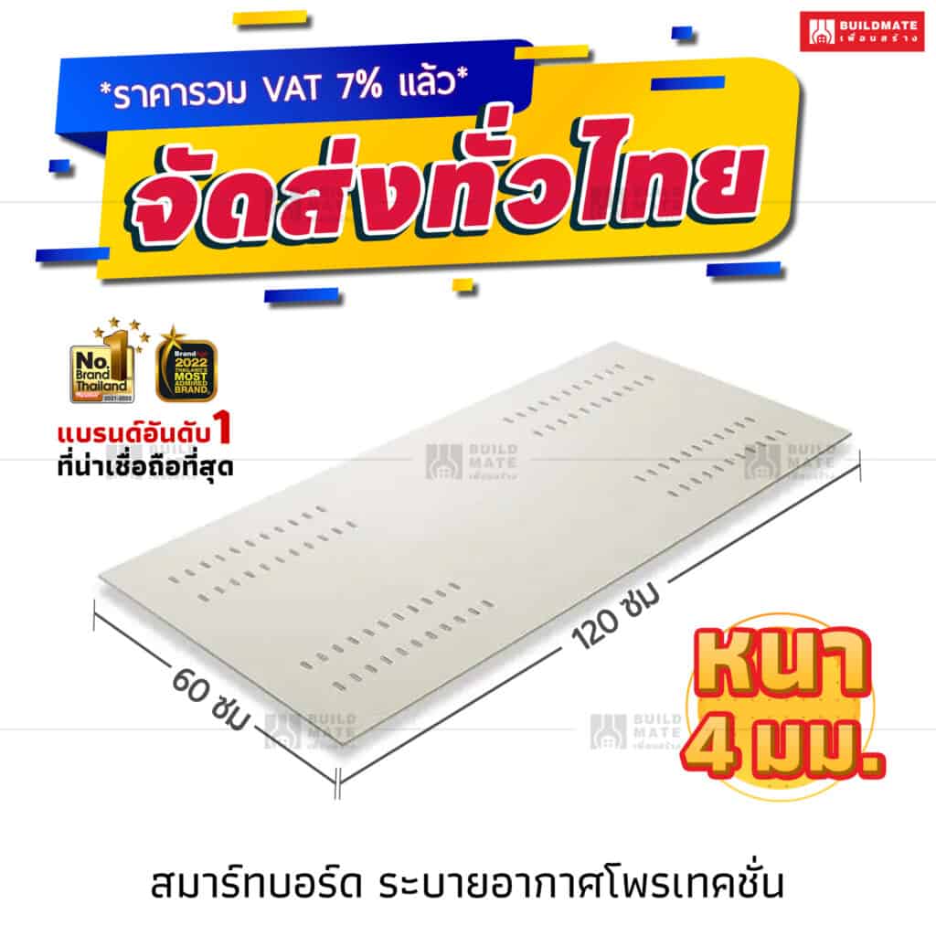 สมาร์ทบอร์ด SCG ระบายอากาศโพรเทคชั่น 60 x 120 ซม. หนา 4 มม. - Buildmate ...