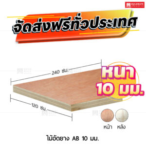 ไม้อัดยาง AB 10 มม.