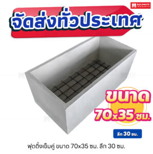 ฟุตติ้งเข็มคู่ 70x35x30 ซม.