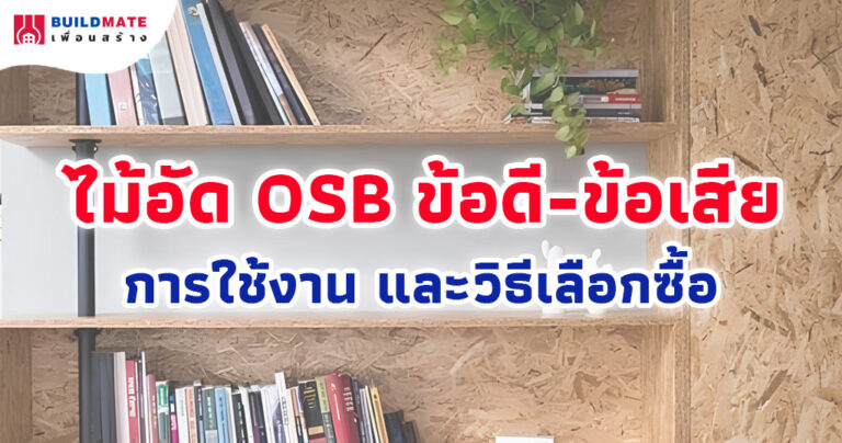 ไม้อัด OSB ข้อดี-ข้อเสีย การใช้งาน และวิธีเลือกซื้อ