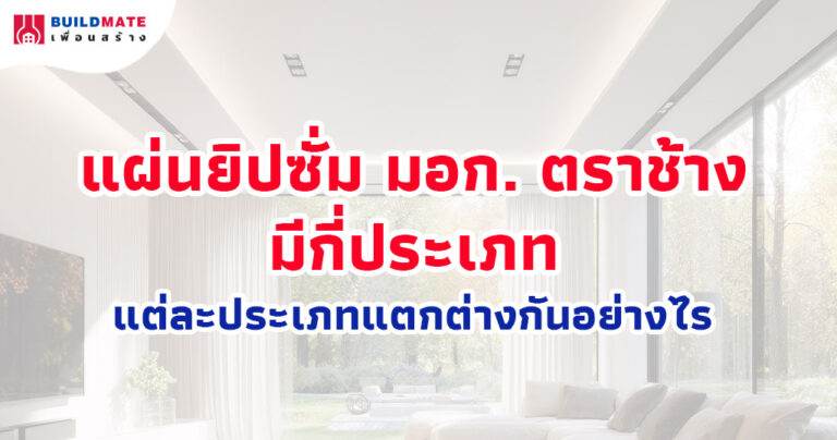 ปกบทความ-แผ่นยิปซั่ม มอก. ตราช้าง มีกี่ประเภท แต่ละประเภทแตกต่างกันอย่างไร