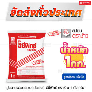 ปูนฉาบรอยต่ออเนกประสงค์ อีซี่ฟิกซ์ สูตรพิเศษแห้งเร็ว 1 กก. ตราช้าง