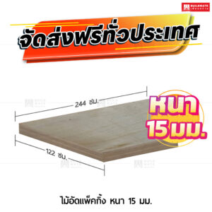 ไม้อัดแพ็คกิ้ง หนา 15 มม. ขนาด 122 x 244 ซม.